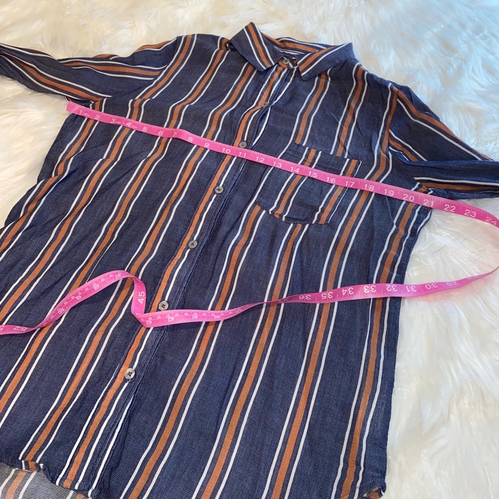 Universal Thread stripped flowy button down size … - image 8